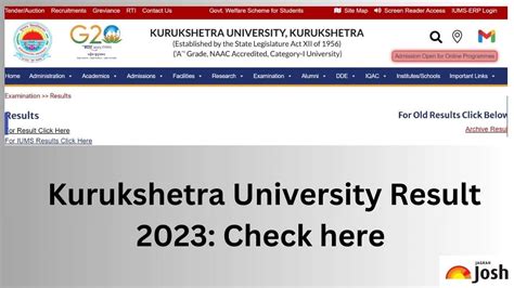 kuk results|KUK Result 2021 (Kurukshetra University UG & PG Results).